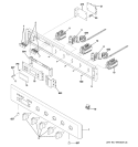 CONTROL PANEL Diagram and Parts List for ZET1058PF1SS  General Electric Wall Oven