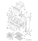 BODY PARTS 2 Diagram and Parts List for ZET1058PF1SS  General Electric Wall Oven