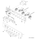 CONTROL PANEL Diagram and Parts List for ZET1058PF3SS  General Electric Wall Oven