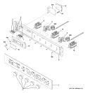 CONTROL PANEL Diagram and Parts List for ZET1058SF3SS  General Electric Wall Oven