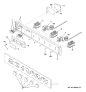 CONTROL PANEL Diagram and Parts List for ZET1058SF4SS  General Electric Wall Oven