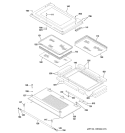 DOOR Diagram and Parts List for ZET1058SF4SS  General Electric Wall Oven