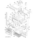 BODY PARTS 1 Diagram and Parts List for ZET1058SF5SS  General Electric Wall Oven