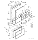 DOORS Diagram and Parts List for ZICP360SRESS  General Electric Refrigerator