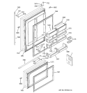 DOORS Diagram and Parts List for ZICP720ASDSS  General Electric Refrigerator
