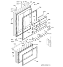 DOOR Diagram and Parts List for ZICP720BSCSS  General Electric Refrigerator