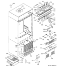 CONTROLS & COMPONENTS Diagram and Parts List for ZICP720BSCSS  General Electric Refrigerator