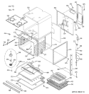 BODY PARTS Diagram and Parts List for ZEK938BM1BB  General Electric Wall Oven