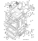 BODY PARTS Diagram and Parts List for JGBP30WEV2WW  General Electric Range