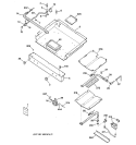 GAS & BURNER PARTS Diagram and Parts List for JGBP30WEV4WW  General Electric Range