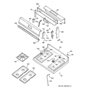 Part Location Diagram of WB36K0006 GE TRIM CTRL White