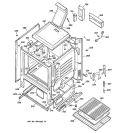 BODY PARTS Diagram and Parts List for JGBS23WEV1WW  General Electric Range