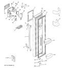 FREEZER DOOR Diagram and Parts List for GSC22QGTGBB  General Electric Refrigerator