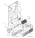 SEALED SYSTEM & MOTHER BOARD Diagram and Parts List for GSF25LGWCBB  General Electric Refrigerator