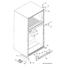CASE PARTS Diagram and Parts List for GTS22KBPDRCC  General Electric Refrigerator