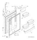 FRESH FOOD DOOR Diagram and Parts List for GTS22WSTBRSS  General Electric Refrigerator