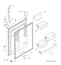 FRESH FOOD DOOR Diagram and Parts List for GTS22WSTCRSS  General Electric Refrigerator