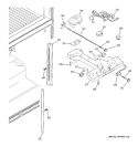 FRESH FOOD SECTION Diagram and Parts List for HTS22GBPDRCC  Hotpoint Refrigerator