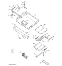 GAS & BURNER PARTS Diagram and Parts List for JGBP25WEL3WW  General Electric Range