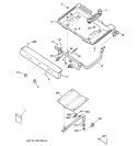 GAS & BURNER PARTS Diagram and Parts List for JGBS06PPM1WH  General Electric Range