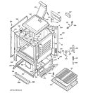 BODY PARTS Diagram and Parts List for JGBS07PEM1CC  General Electric Range