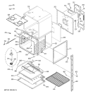UPPER OVEN Diagram and Parts List for JKP55CM1CC  General Electric Wall Oven