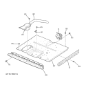 CENTER SPACER Diagram and Parts List for JKP55SM1SS  General Electric Wall Oven