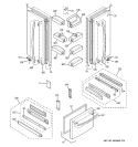 DOORS Diagram and Parts List for PFS22SBSASS  General Electric Refrigerator