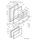 DOORS Diagram and Parts List for ZICS360NRDRH  General Electric Refrigerator