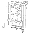 DOOR Diagram and Parts List for ZIR36NMDLH  General Electric Refrigerator