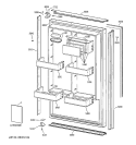 DOOR Diagram and Parts List for ZIR36NMFRH  General Electric Refrigerator