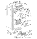 CABINET Diagram and Parts List for ZIR36NMGLH  General Electric Refrigerator