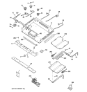 GAS & BURNER PARTS Diagram and Parts List for JGB908SEL3SS  General Electric Range