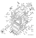 BODY PARTS Diagram and Parts List for JGB916WEK6WW  General Electric Range