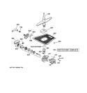 MOTOR - PUMP MECHANISM Diagram and Parts List for EDW2050F02CC  General Electric Dishwasher