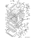 BODY PARTS Diagram and Parts List for P2B912SEM1SS  General Electric Range