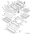 Part Location Diagram of WB07K10458 GE TRIM POST