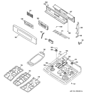 Part Location Diagram of WB36K10742 GE TRIM CONTROL