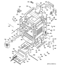 BODY PARTS Diagram and Parts List for PGB918DEM1WW  General Electric Range