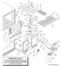 FREEZER SECTION Diagram and Parts List for ETS22XBPDRBB  General Electric Refrigerator