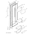 FRESH FOOD DOOR Diagram and Parts List for GSC23KSWASS  General Electric Refrigerator