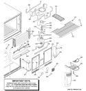 FREEZER SECTION Diagram and Parts List for GTS22JBPDRCC  General Electric Refrigerator