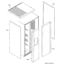 CLAD COMPONENTS Diagram and Parts List for GWE23LBTBFSS  General Electric Refrigerator