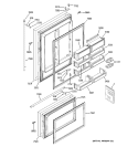 DOORS Diagram and Parts List for ZICS360NRHLH  General Electric Refrigerator