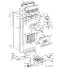 CABINET Diagram and Parts List for ZIRS36NMALH  General Electric Refrigerator