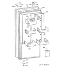 DOOR Diagram and Parts List for ZIRS36NMARH  General Electric Refrigerator