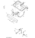 GAS & BURNER PARTS Diagram and Parts List for RGB508PEH4WH  Hotpoint Range