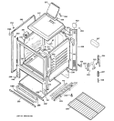 BODY PARTS Diagram and Parts List for RGB508PPH3WH  Hotpoint Range