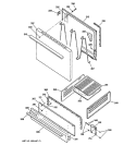 DOOR & DRAWER PARTS Diagram and Parts List for RGB508PPH3WH  Hotpoint Range