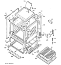 BODY PARTS Diagram and Parts List for RGB524PPH3CT  Hotpoint Range